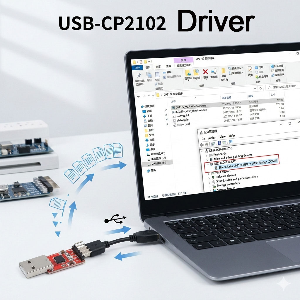 Pilote USB-CP2102 pour Windows 7 64 bits