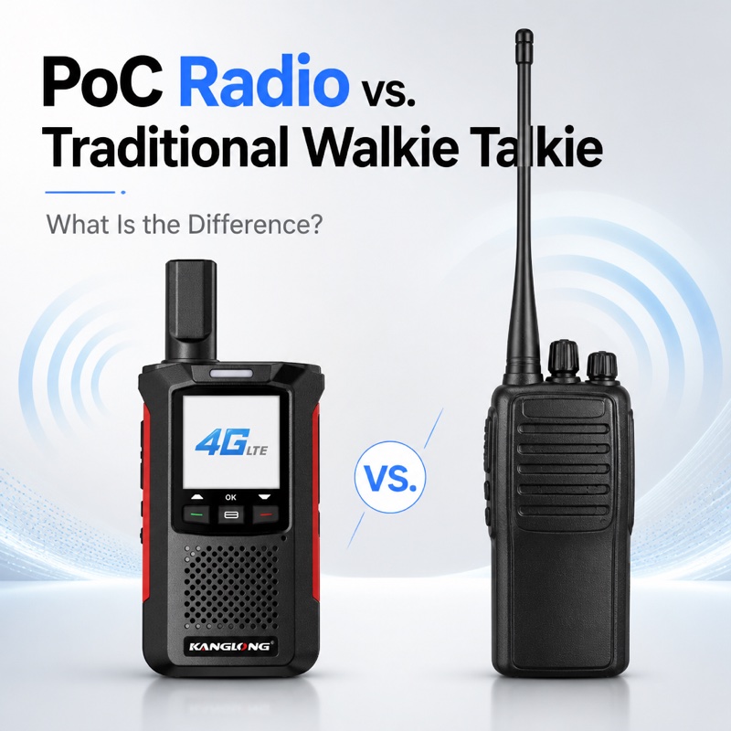Radio PoC vs. Talkie-walkie traditionnel : quelle est la différence ?